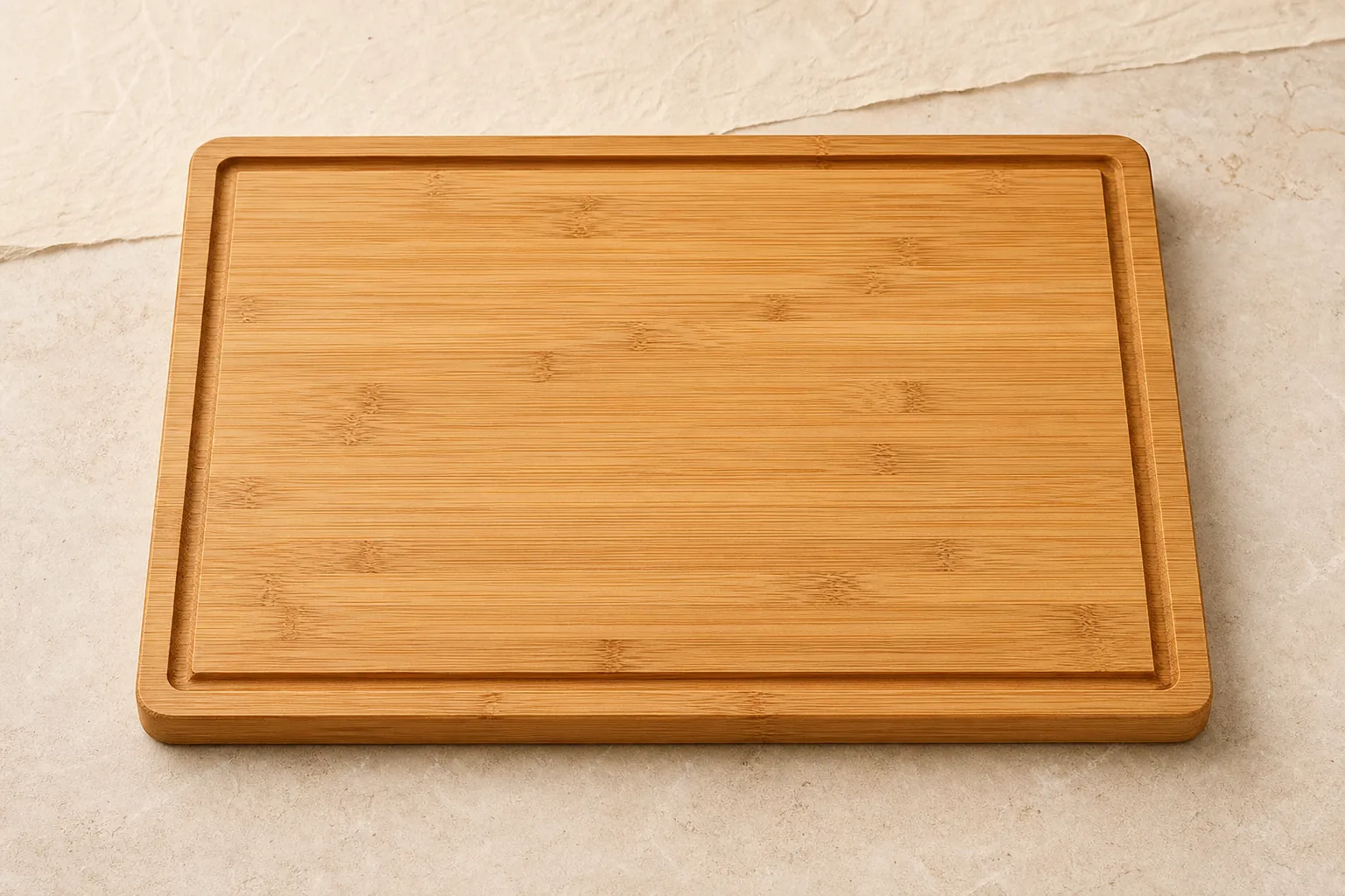Nami bamboo cutting board with recessed groove